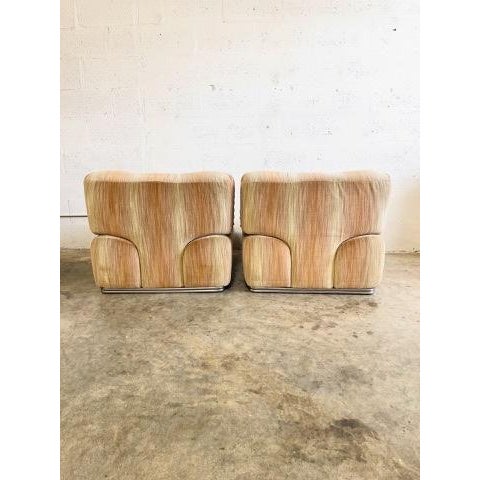 Mid-Century Modern Vintage Mid Century Modern Modular Lounge Chairs For Sale - Image 3 of 16