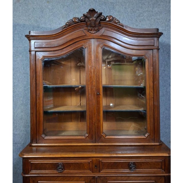 Napoleon III Two-Part Buffet in Wood For Sale - Image 4 of 9