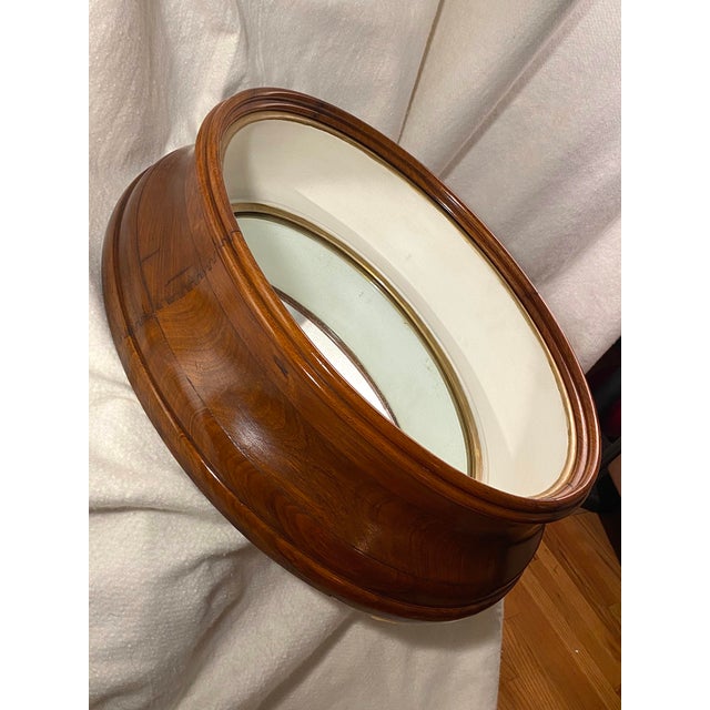 Early 20th Century English Walnut Oval Mirror For Sale - Image 5 of 18
