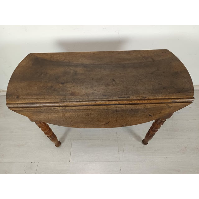 Antique Folding Table in Walnut For Sale - Image 13 of 18