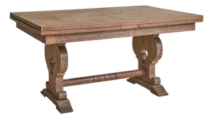 French Cerused Oak Extendable Dining Table, 1940s