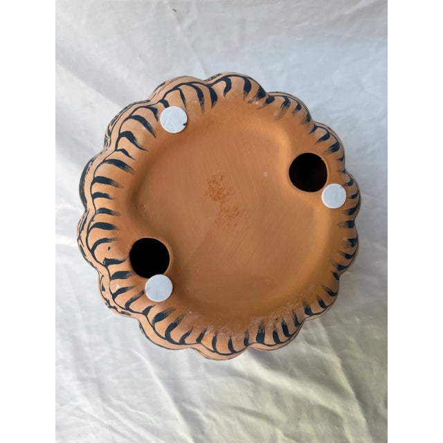 Hand Painted Chinoiserie Ceramic Pumpkin For Sale - Image 9 of 9