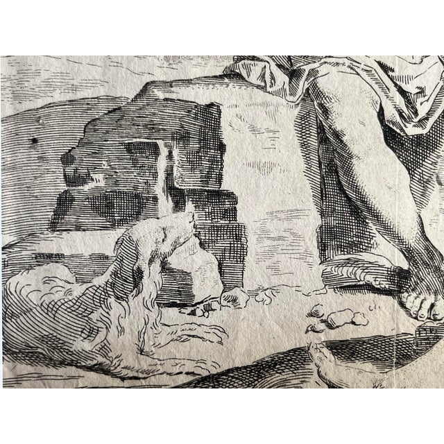 Ebony Etching Mercury and Argus by Simone Cantrini Venice Italy Ca. 1640 For Sale - Image 8 of 9