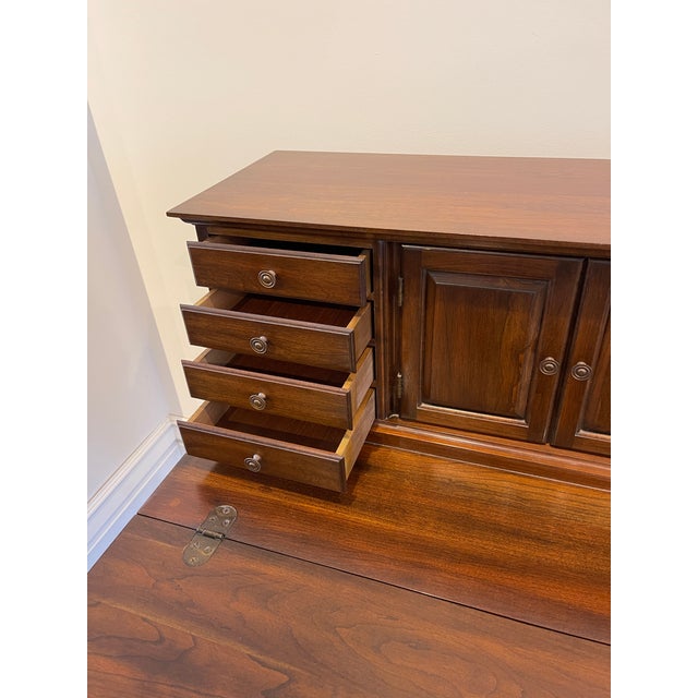 Wood Pennsylvania House Ladies Writing Desk and Chair For Sale - Image 7 of 16