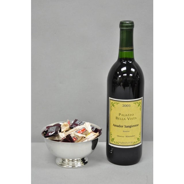 Vintage Paul Revere Reed & Barton Style Small 5" Round Silver Plated Candy Dish. Circa Mid 20th Century. Measurements:...