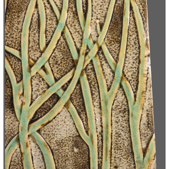 Vintage Fortunata Wall Hanging Italian Majolica Ceramic Trivet Tile #2 For Sale - Image 4 of 7