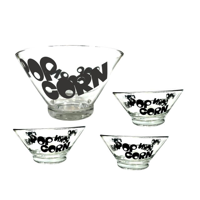 Vintage Retro 1970s Popcorn Glass Bowl - Set of 4 For Sale - Image 13 of 13