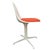 Set of 6 1960s Mid-Century Tulip Side Chair Model 103 by Maurice Burke for Arkana With Red Seat For Sale In Los Angeles - Image 6 of 9