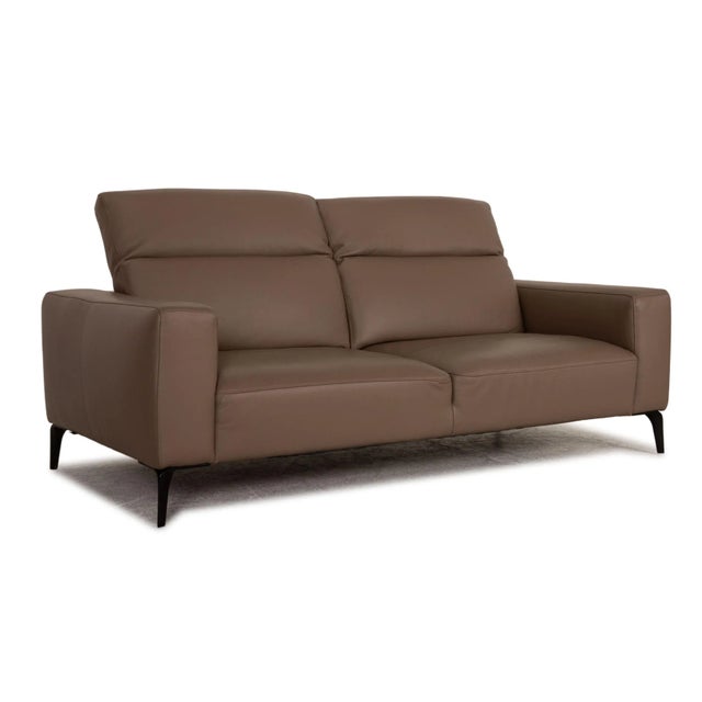 Modern Zürich 2-Seater Sofa in Brown Leather from BoConcept For Sale - Image 3 of 10