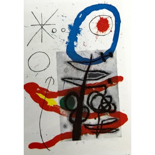 Joan Miro Original Lithograph Dm09151 Derriere Le Miroir 1965 For Sale