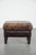 Vintage Brown Sheepskin Ottoman For Sale - Image 4 of 11