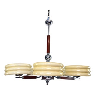 Large Art Deco Chandelier by Adolf Loos, 1930s For Sale