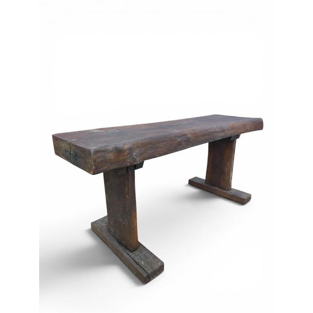 French Console Table in Oak For Sale - Image 6 of 7