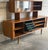 1960s In Style of Svend Aage Larsen for Faarup Mobelfabrik Danish Teak Tambour Credenza With Glass Display Hutch Danish Vintage 1960s For Sale - Image 5 of 16
