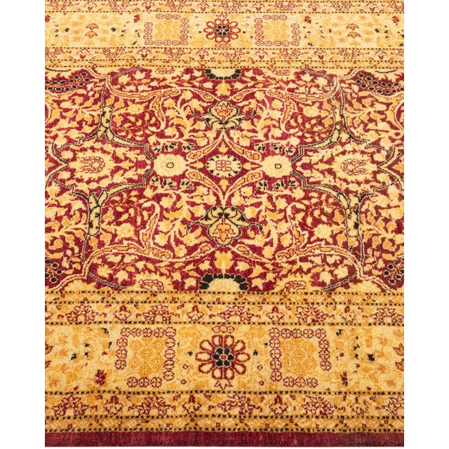 Solo Rugs Mogul, One-of-a-Kind Hand-Knotted Area Rug - Red, 3' 2" x 5' 7" For Sale - Image 4 of 8