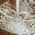 White Vintage Victorian French Style White Iron / Lattice Rectangle Basket W/ Leaves/Tiles & Fixed Handle For Sale - Image 8 of 18