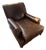 Vintage Genuine Leather Oversized Lounge Chair – Cognac Brown For Sale
