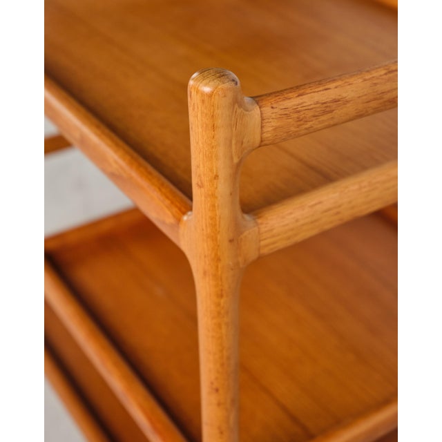 Mid-Century Modern Teak Bar Cart by Johannes Andersen for Silkeborg, 1960s For Sale - Image 14 of 17