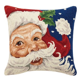 Santa Hook Pillow 18" x 18" For Sale
