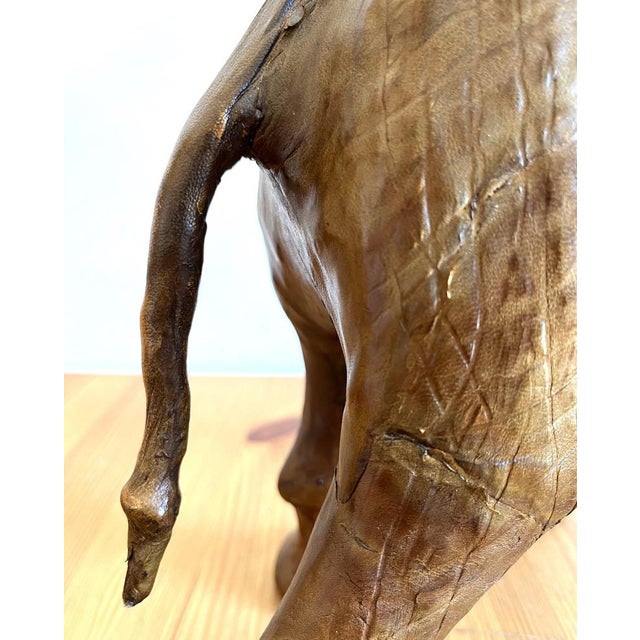 Animal Skin Elephants in Brown Leather, 1960s For Sale - Image 7 of 17