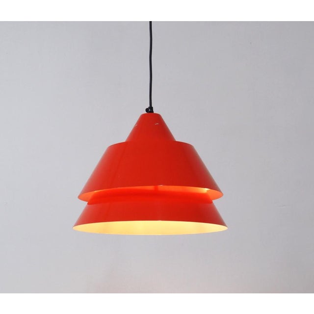 Space age hanging lamp Zone produced by Fog & Morup in the 60s and designed by Johannes Hammerborg. the lamp is made up of...