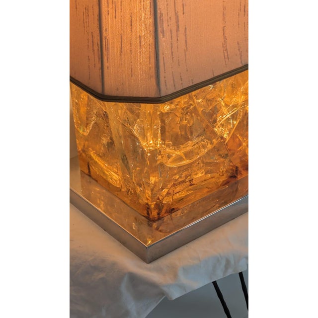 1970s French Resin Table Lamp, 1970s For Sale - Image 5 of 9