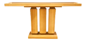 Vintage Art Deco Style Satin Wood Custom Console Table