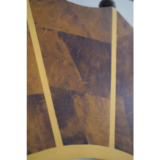 1990s Stunning Decorator Oval Penshell Inlaid Sunburst Mirror For Sale - Image 5 of 8