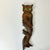 Mid-Century Boho Chic Arts & Crafts Folk Art Hand Carved Wood Owl on Branch Sculptural Wall Object For Sale - Image 15 of 18