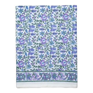 Aria Fitted Sheet, King - Lavender & Blue For Sale