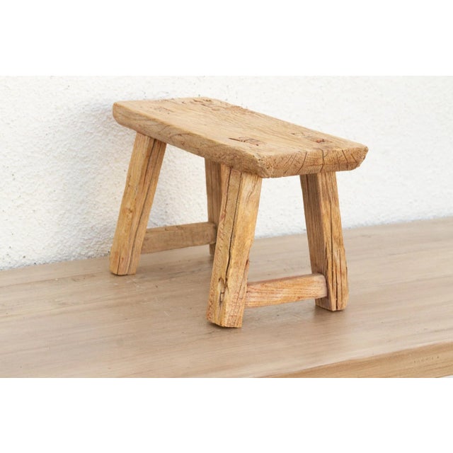 1960s Country Chic Petite Wood Plant Stand For Sale - Image 5 of 7
