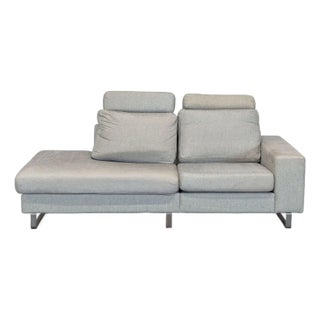 BoConcept Modern Light Gray Sectional With Adjustable Headrests For Sale