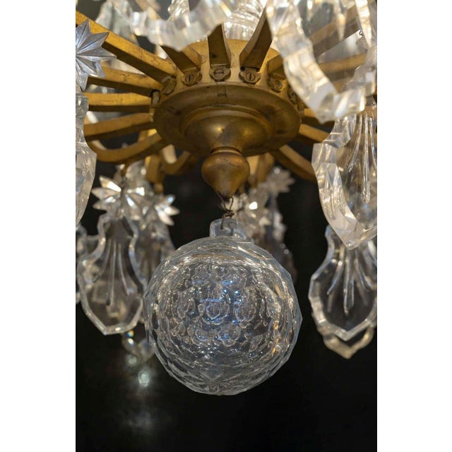 Large 19th Century Napoleon III Louis XV Chandelier in Bronze and Crystal For Sale - Image 4 of 10