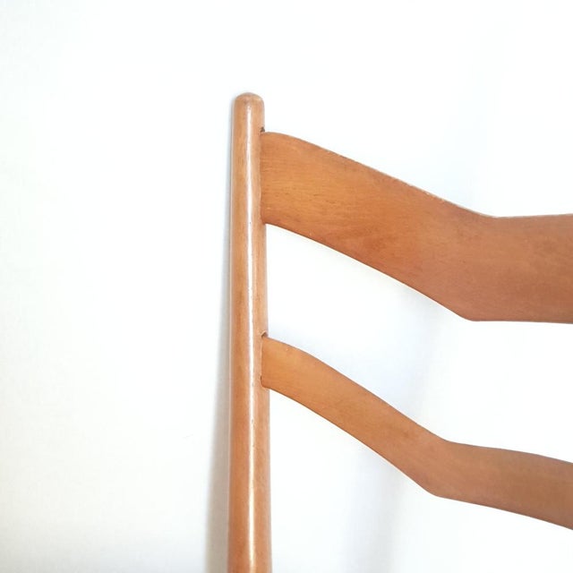 Vintage Italian Beech Chair, 1950 For Sale - Image 6 of 13
