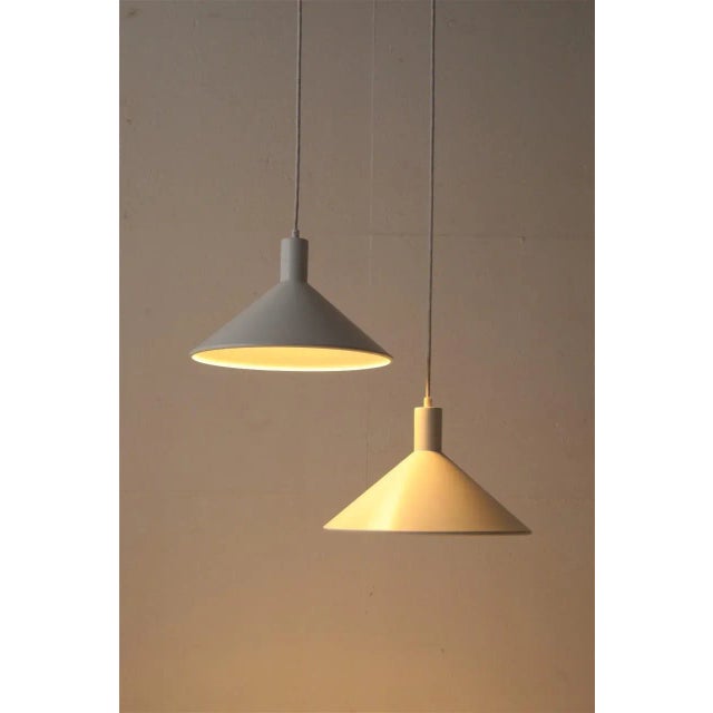 Danish Minimalist Superlight Hanging Lamps, 1970s, Set of 2 For Sale - Image 10 of 11