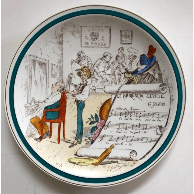 1960s French Opera Plates, Set of 4 For Sale - Image 5 of 7