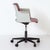 Gispen Red Office Chair 2712 with Armrests by André Cordemeyer for Gispen, 1970s For Sale - Image 4 of 9