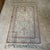 Fine hand knotted Chinese Persian style silk carpet. Lovely shades of celadon green and deep red. Directional pile and...