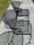 Russell Woodard Mid 20th Century Wrought Iron Russell Woodard Pinecrest Barrel Back Mesh Pair of Chairs For Sale - Image 4 of 12