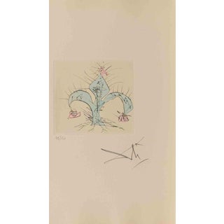 Salvador Dali, Fleur-De-Lis, Edition 49/150, 1960s, Etching For Sale
