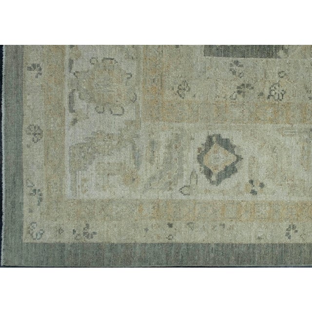 Turkish Oushak Antique Look Rug 9'10" x 12'5" #18640 For Sale - Image 4 of 8