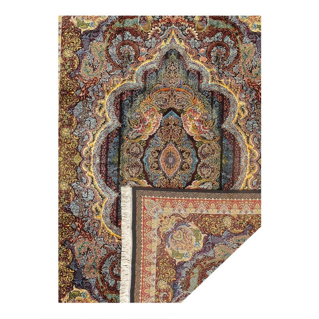 Traditional Pasargad DC Exquisite Design Paris Palace Fine Power Loom V.Silk Rug For Sale - Image 3 of 3