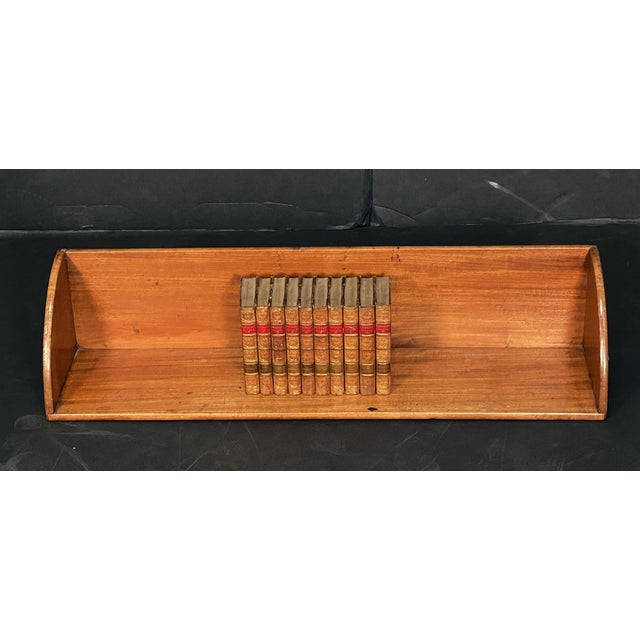 Late 19th Century English Book Rack or Stand of Mahogany With Brass Handles For Sale - Image 5 of 10