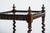 1920s English Three Tier Ebonized Barley Twist What Not Etagere For Sale - Image 5 of 8