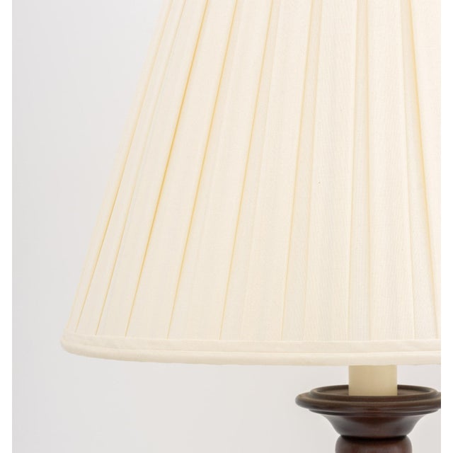 Wood Jacobean Style Mahogany Barley Twist Lamps, Pair For Sale - Image 7 of 8