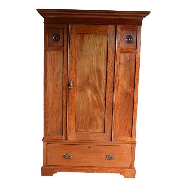 Antique One-Door Cabinet in Mahogany, 1900s For Sale