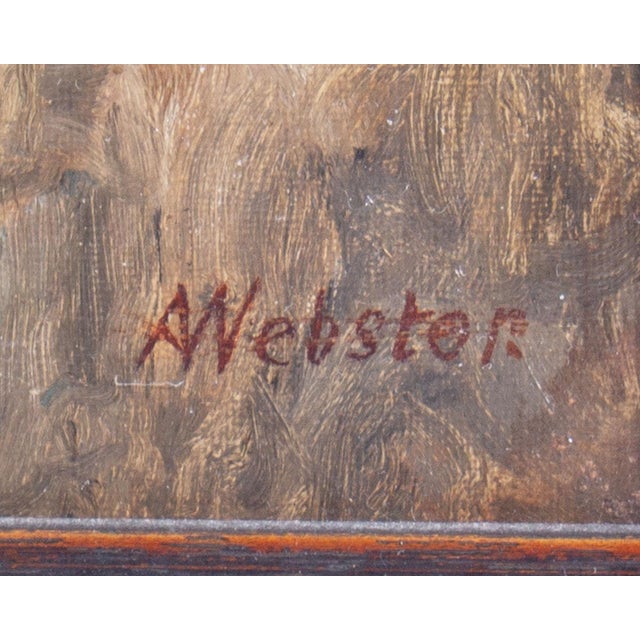 Textile Oil on Canvas Harbor Painting by Alexander Webster For Sale - Image 7 of 8
