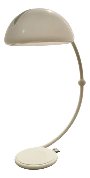 White Serpente Floor Lamp by Elio Martinelli for Martinelli Luce
