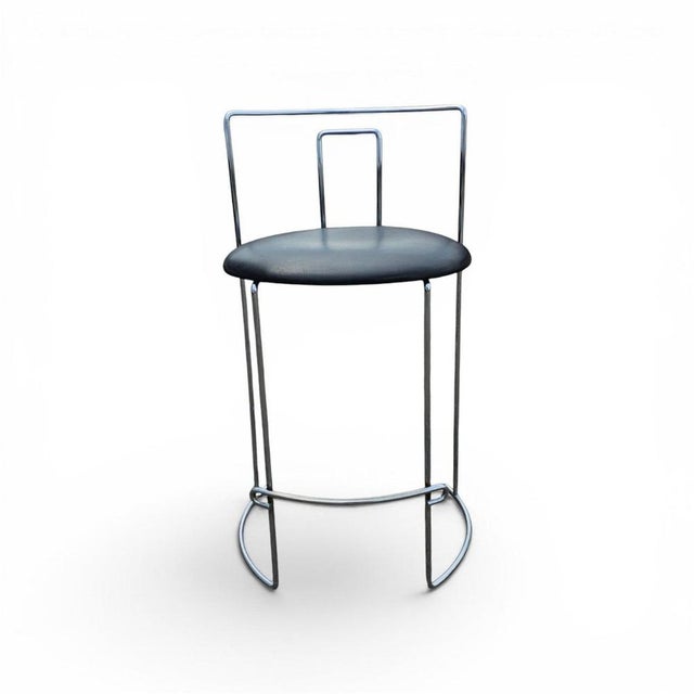 Black Leather Gaja Stools by Kazuhide Takahama for Simon Gavina, Set of 2 For Sale - Image 17 of 18