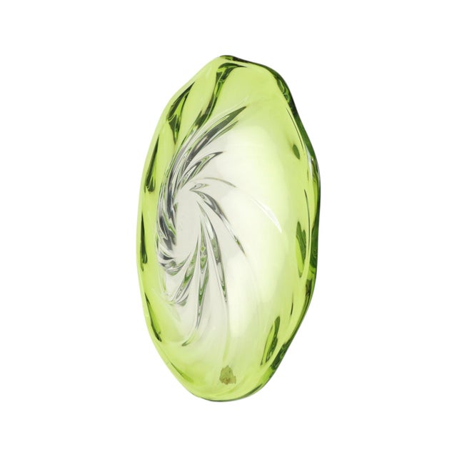 Glass Large Crystal Fruit Bowl from Val Saint Lambert, 1950s For Sale - Image 7 of 14